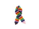 Handmade Beaded Pride Awareness Ribbon Pin - Image 2
